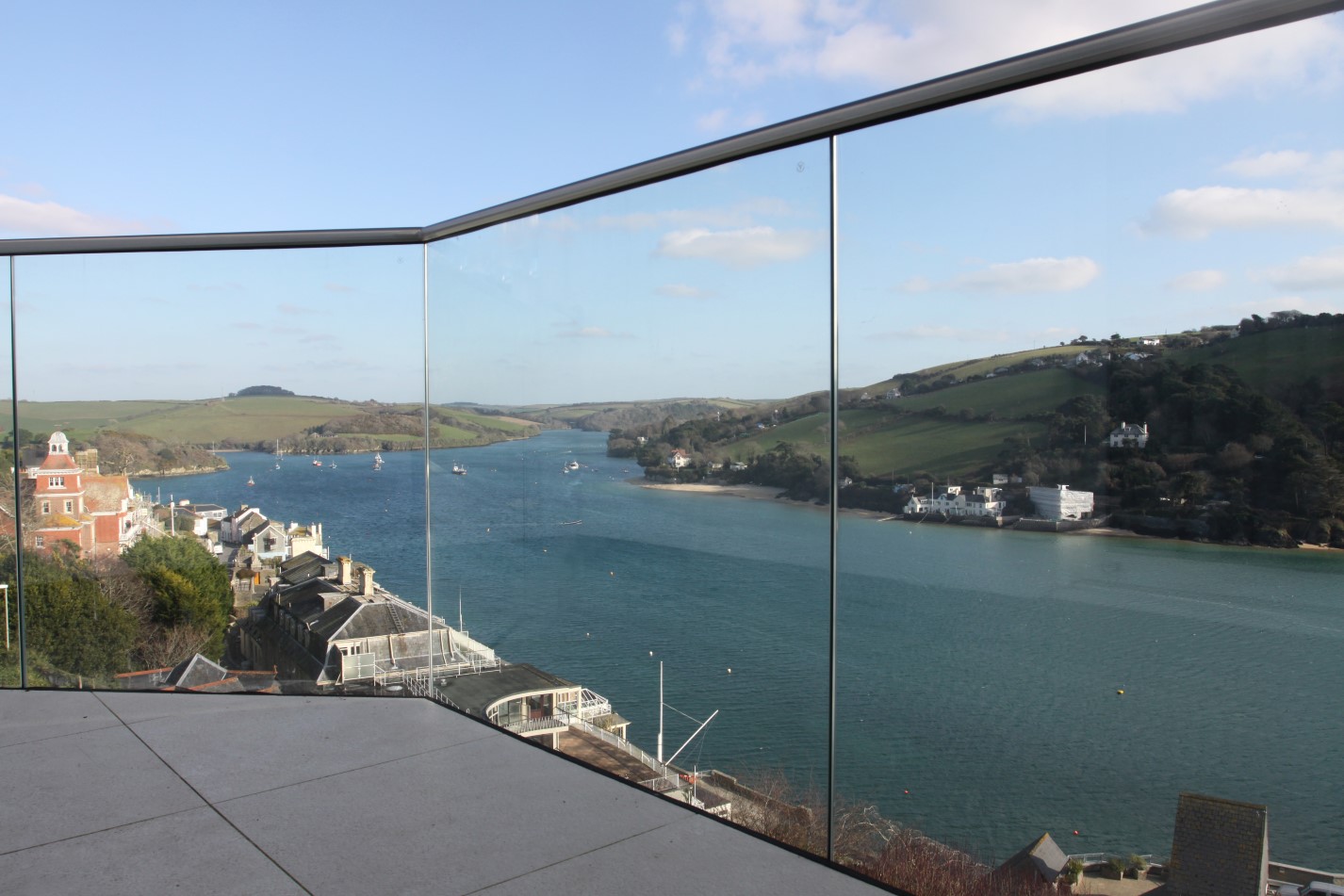 fh brundle pro railing stand off glass button