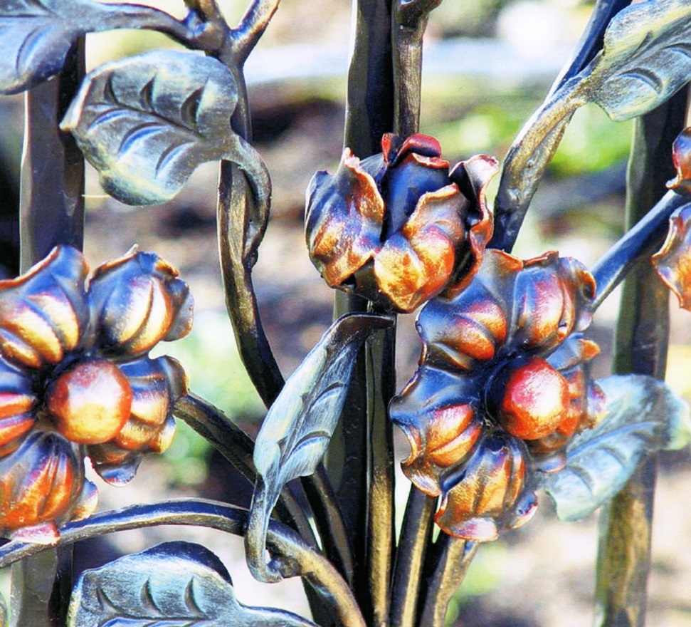 paint, wrought iron, detail, fhbrundle