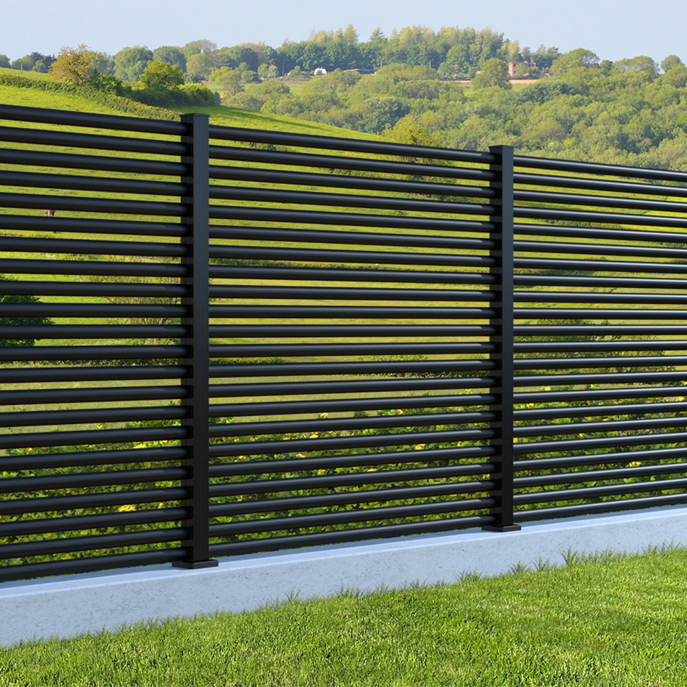 marano half round aluminium fencing system fh brundle