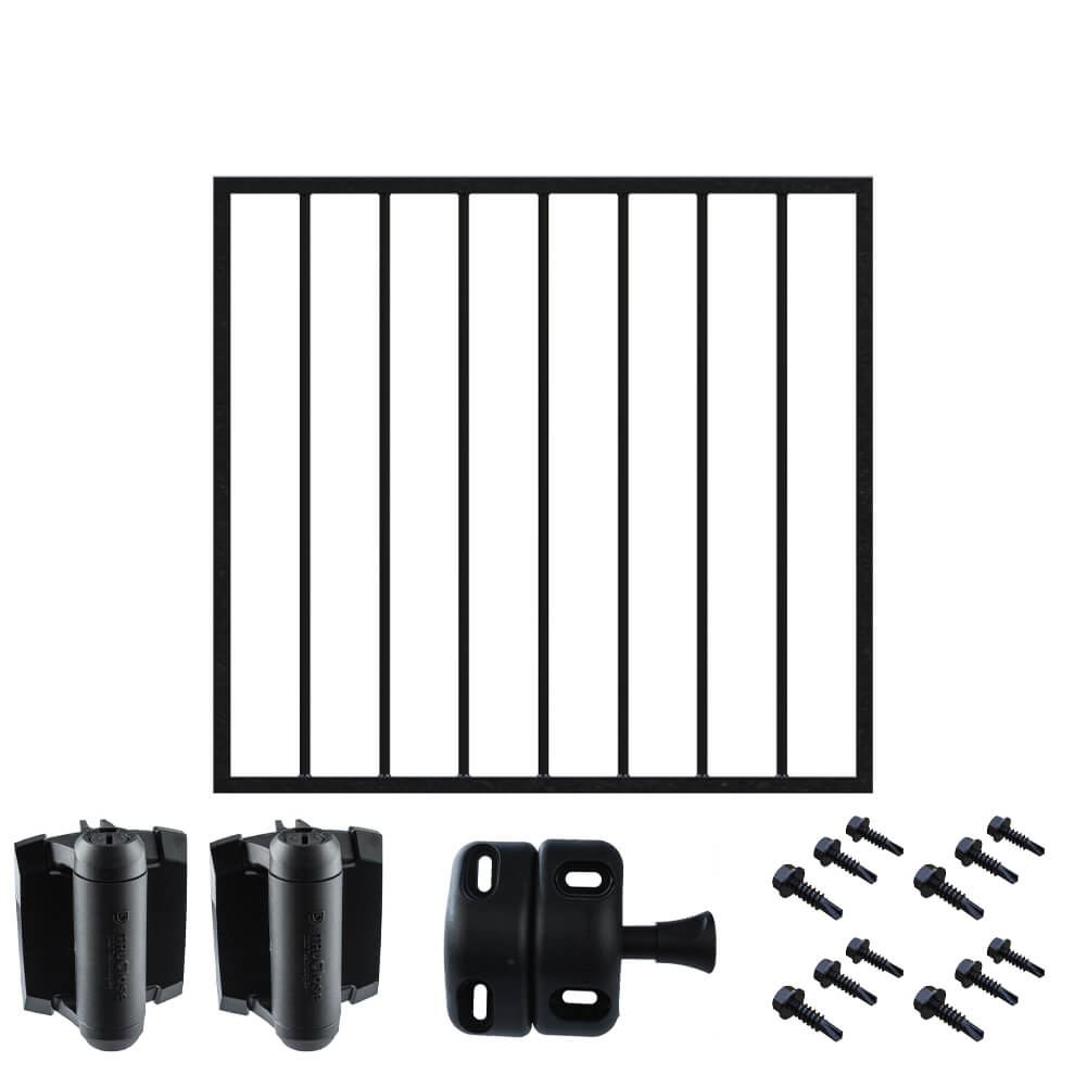 Gate for 1000 & 1200mm High Fence (100mm gaps) Includes Latch/Catch & Hinges