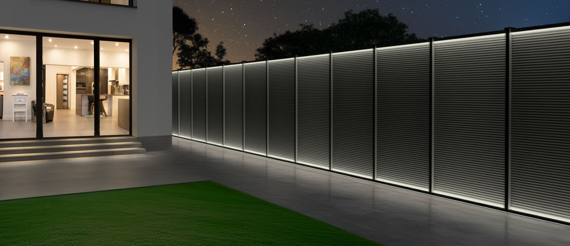 Marano Integrated LED Lighting for fencing fh brundle