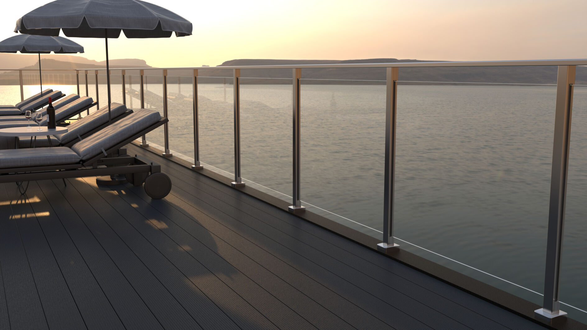 pro railing balustrade contemplation satin bolt down fh brundle