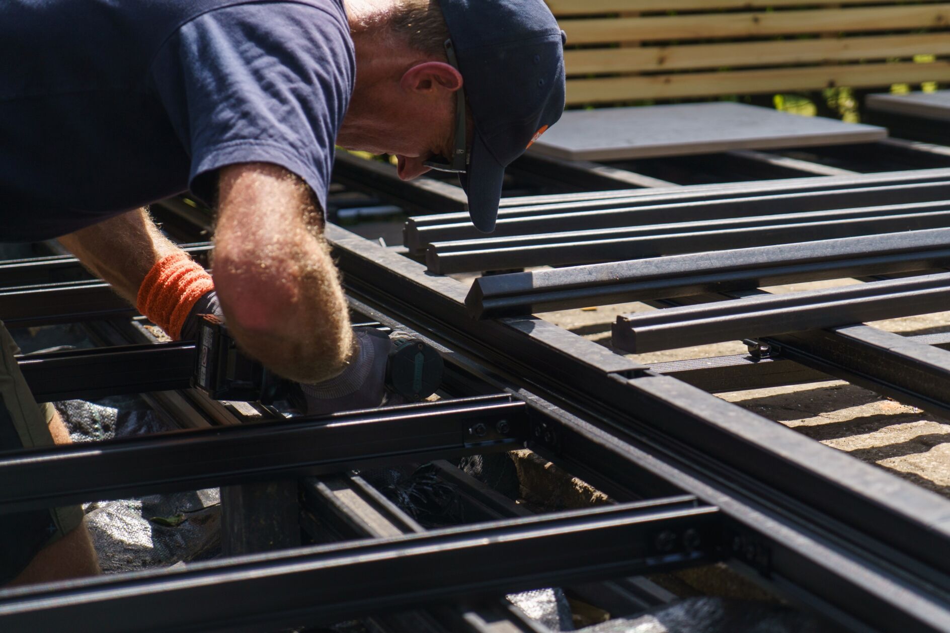 outdure qwickbuild subframe deck frame aluminium installation fh brundle