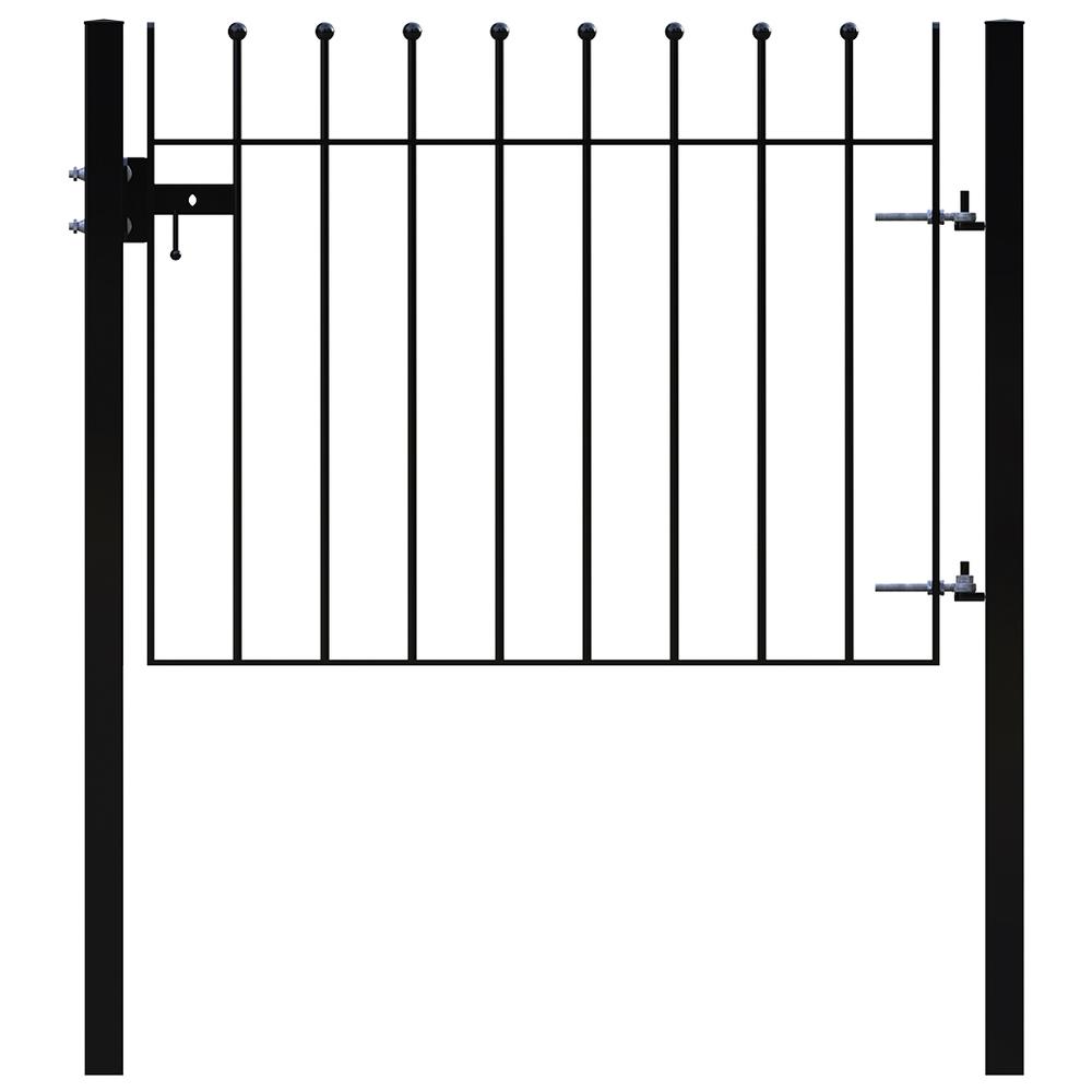fh brundle vertical bar sphere top made to order gate