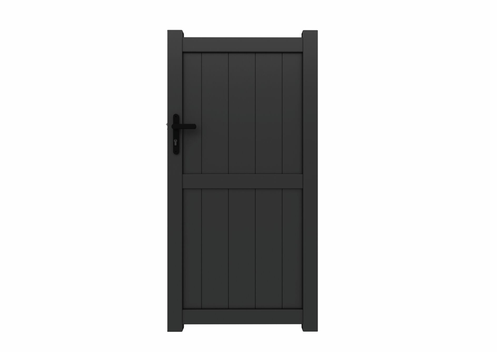 aluminium ready-made gate black aluminium ready-made gate black