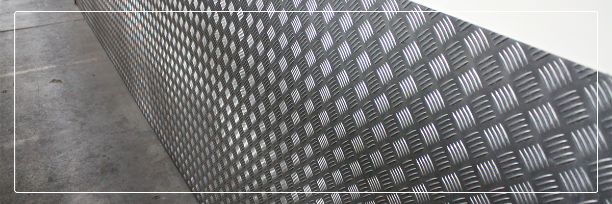 Main Header Banner fh brundle Aluminium Chequer Plate