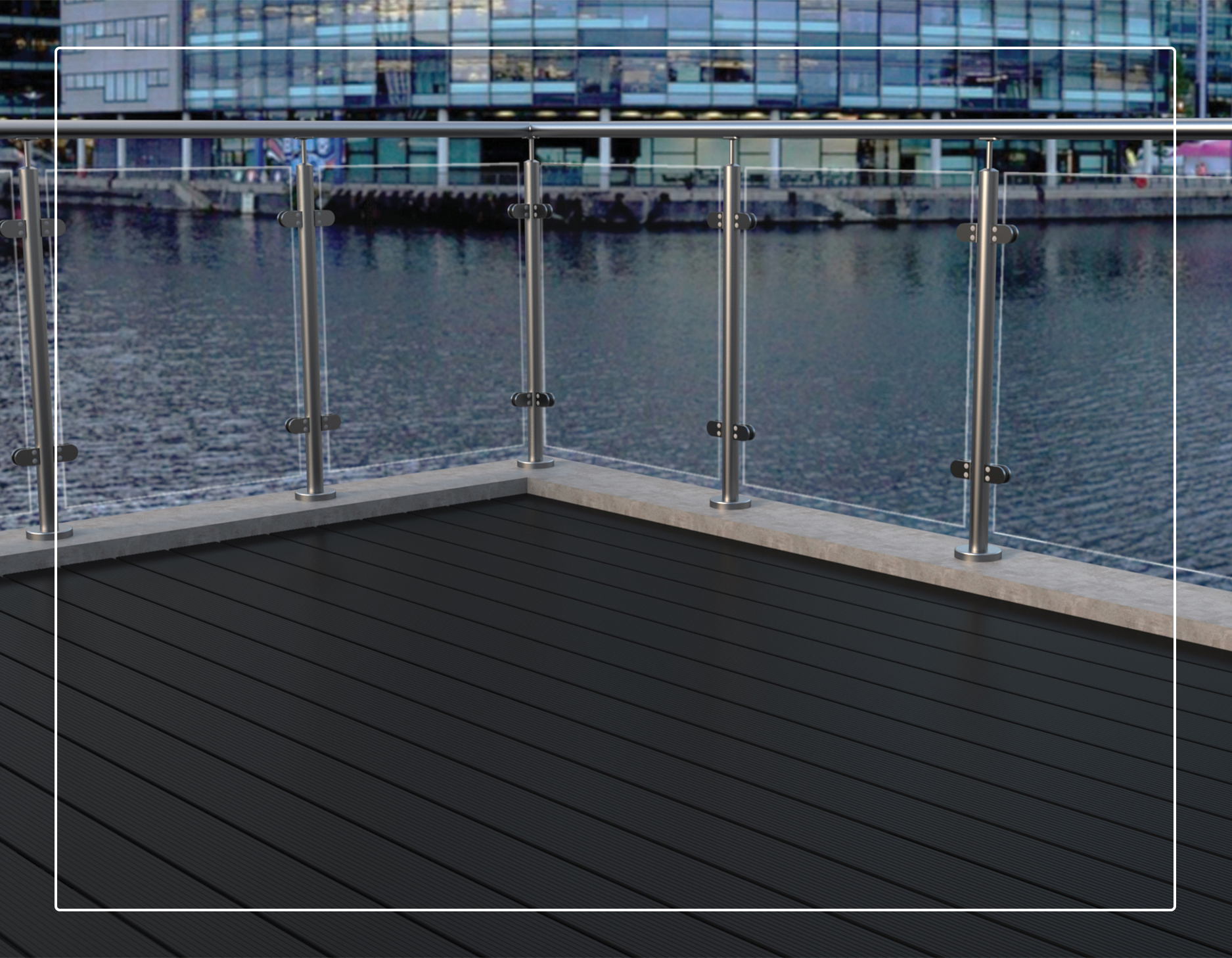 Intro Image synergised aluminium decking boards fh brundle