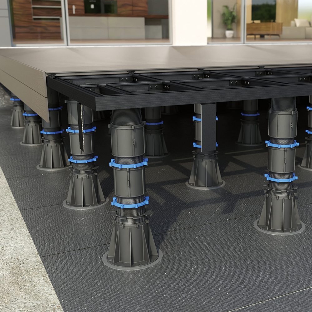 adjustable decking pedestals & cradles from fh brundle