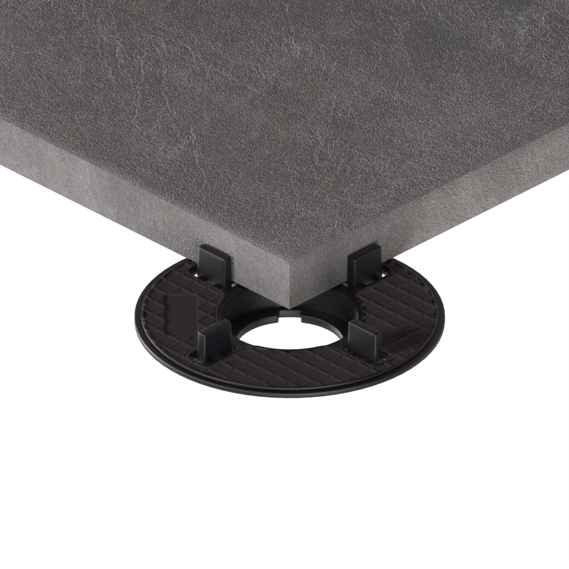 Synergised adjustable decking pedestals & cradles from fh brundle