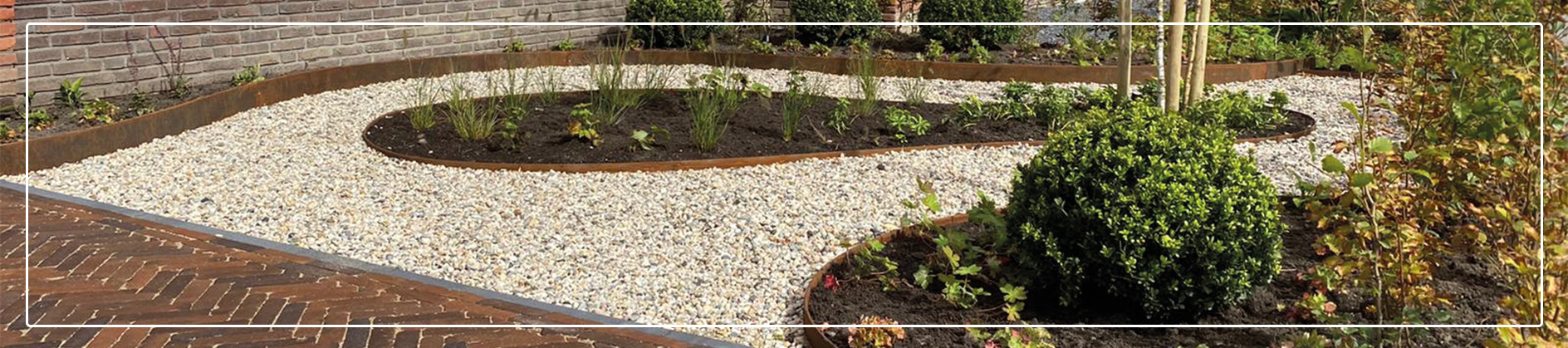 Strip straightcurve garden edging fh brundle weathering steel