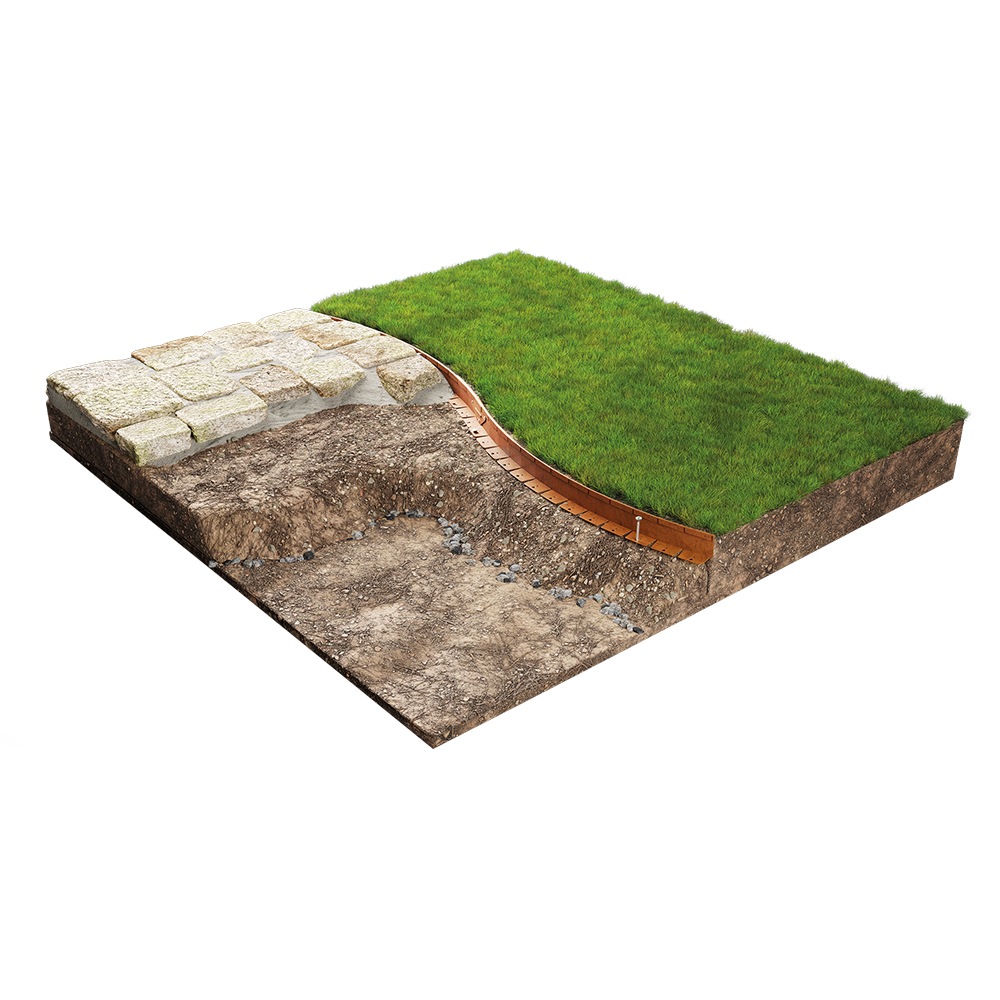 straightcurve flex modular garden edging from fh brundle weathering steel