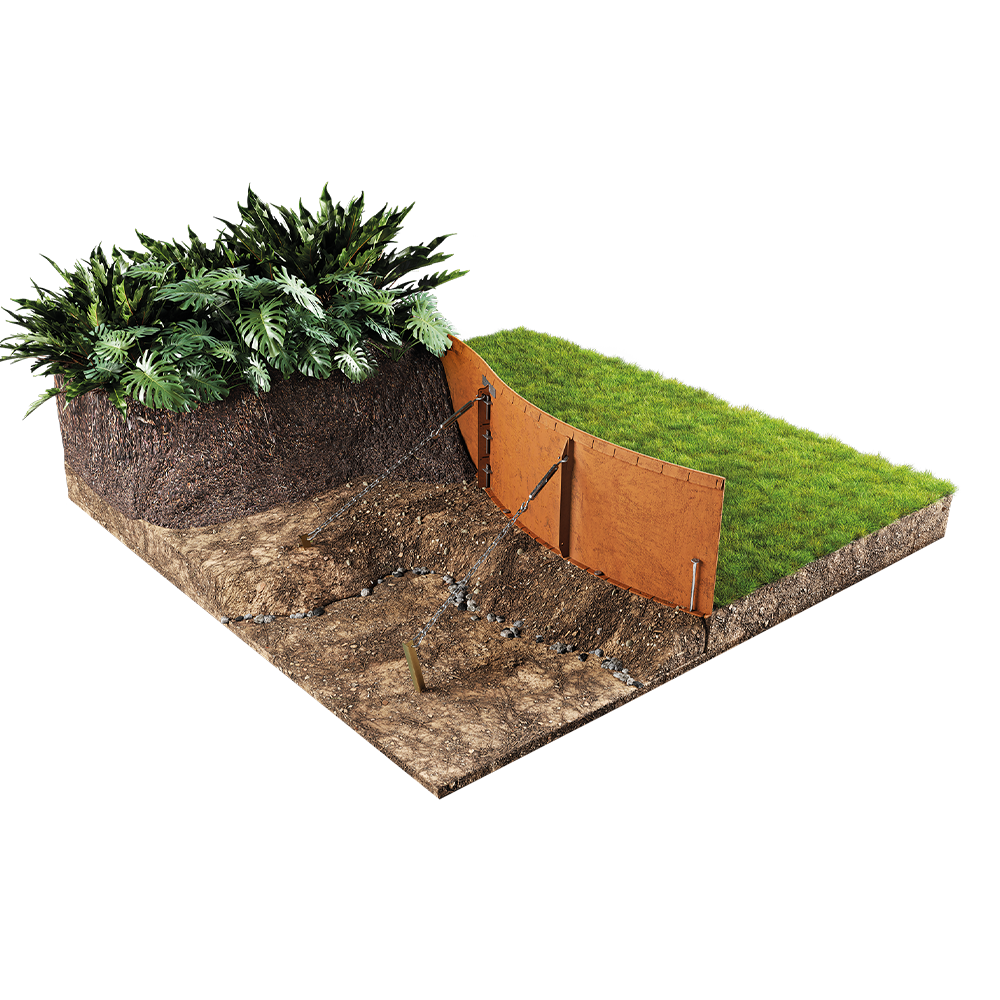 straightcurve flex raised garden beds from fh brundle weathering steel
