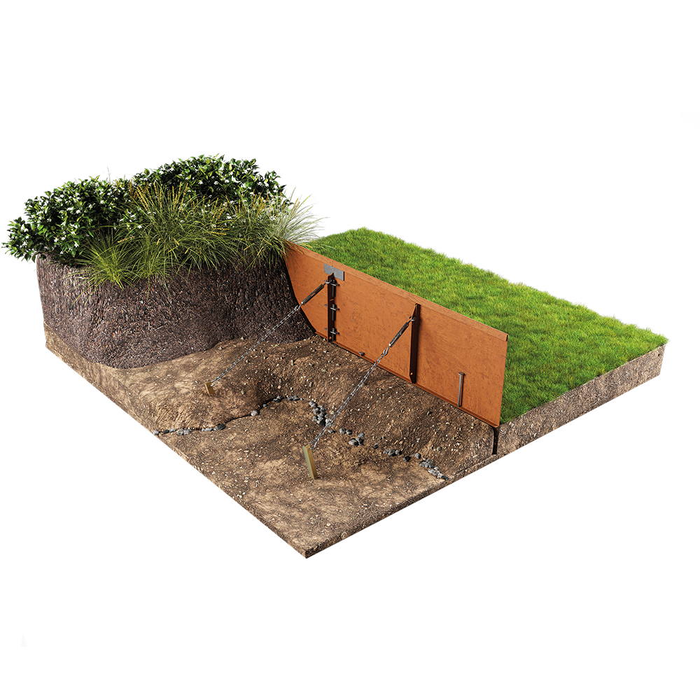 straightcurve rigid raised garden beds from fh brundle weathering steel
