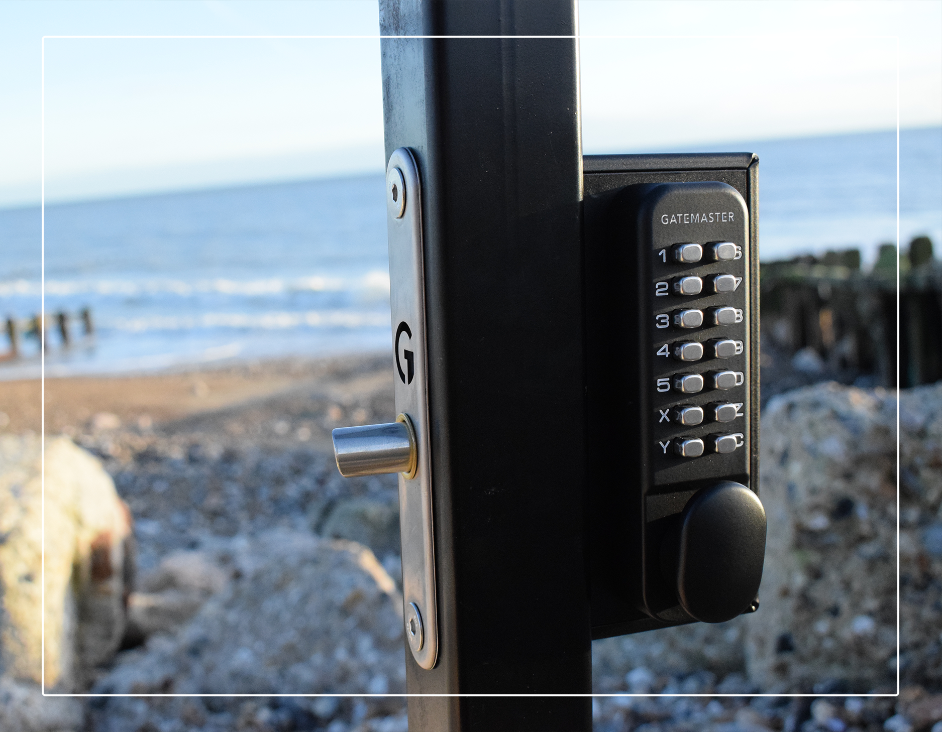 Intro Image Gatemaster combination gate lock fh brundle
