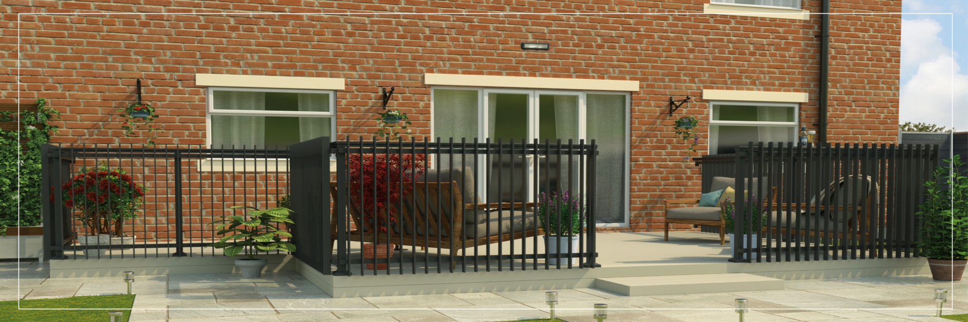 fh brundle aluminium railings