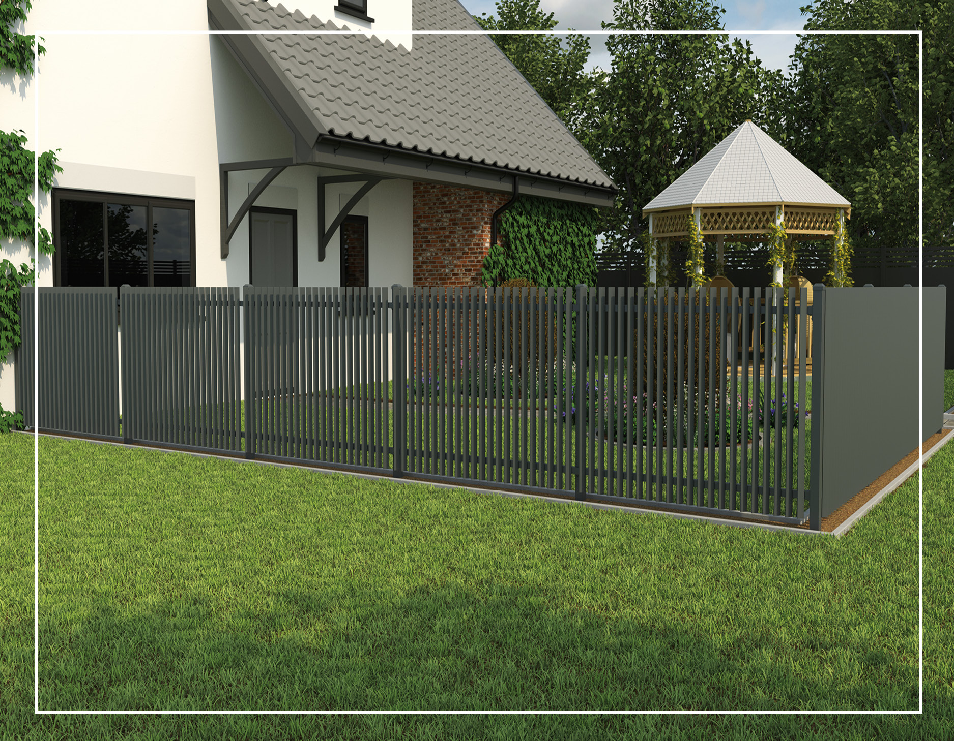fh brundle aluminium railings