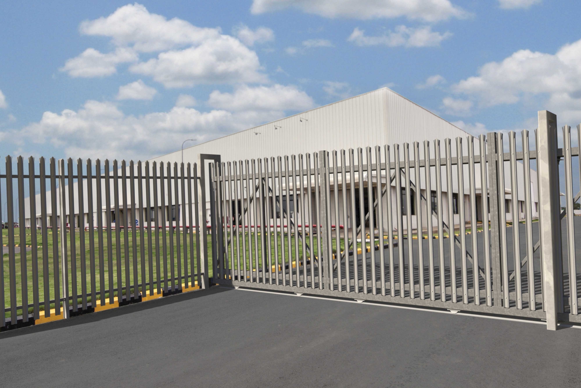 fh brundle palisade modular gates track