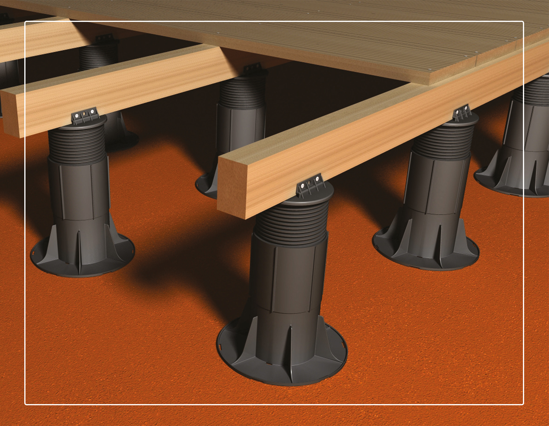 adjustable decking pedestals & cradles fh brundle