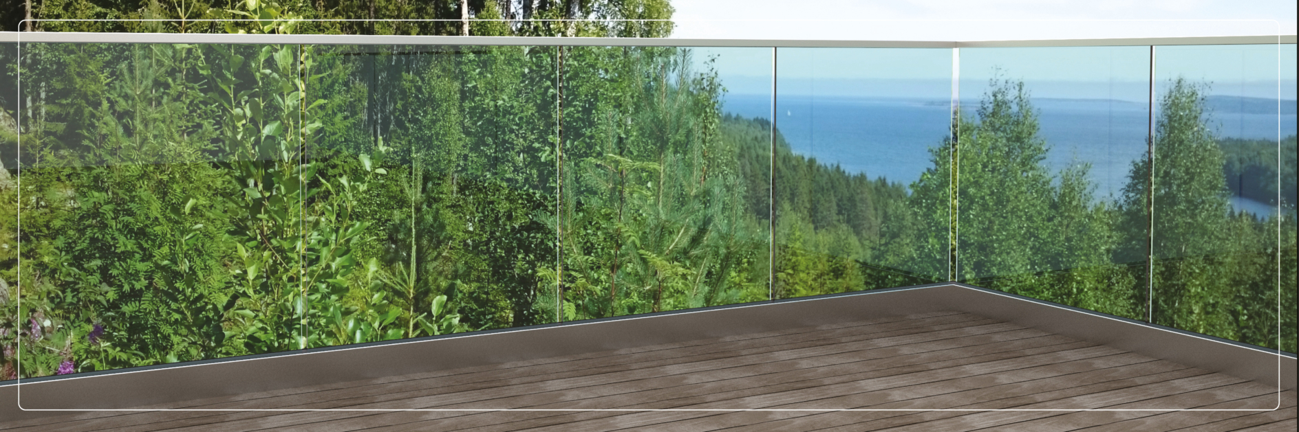 top rail for glass fh brundle 