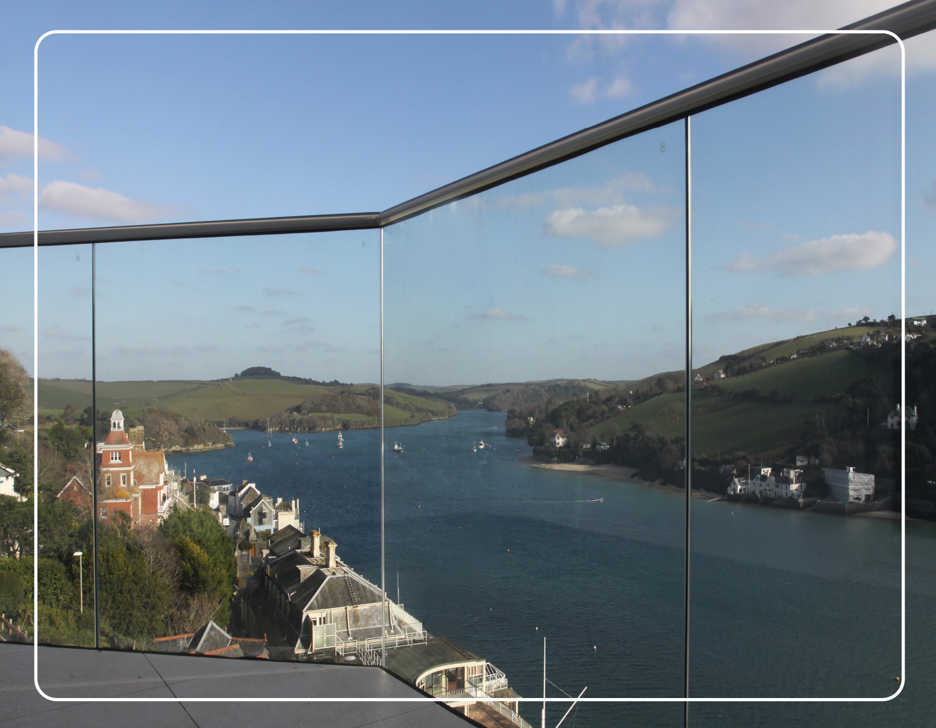 top rail for glass fh brundle 