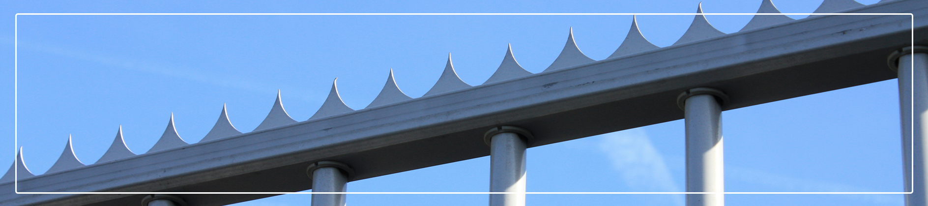 Strip fh brundle fence top security wall and fence security spikes