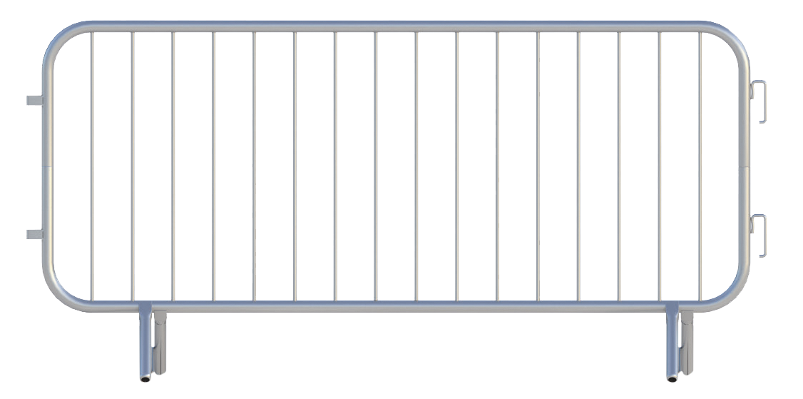 22004 NEW Temporary Pedestrian Barriers Galvanised