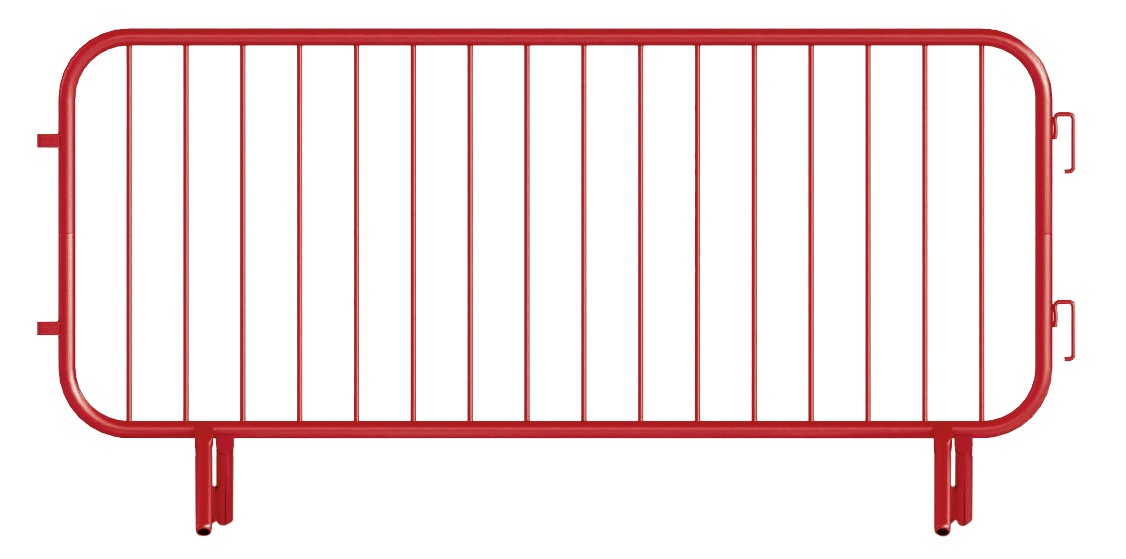 22004R NEW Temporary Pedestrian Barriers Red